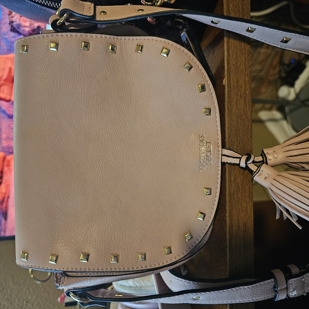 Victoria's Secret Pink Mini Bag with Gold Studs
